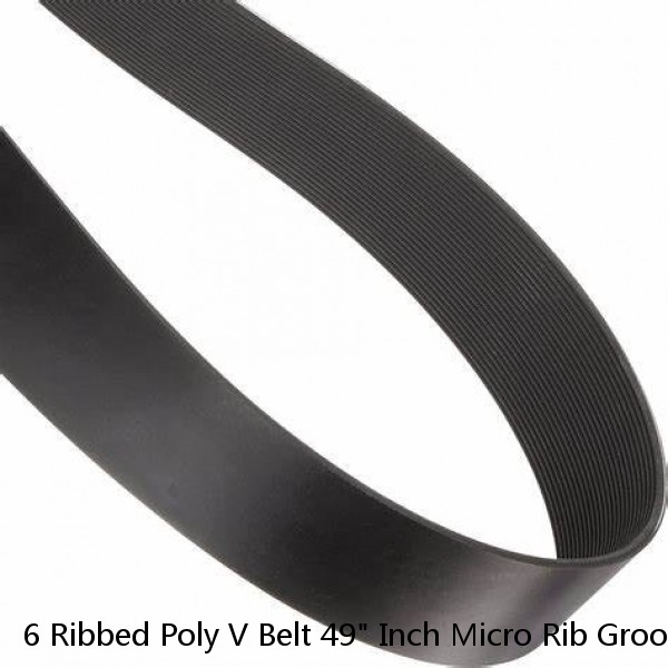 6 Ribbed Poly V Belt 49" Inch Micro Rib Groove Flat Belt Metric 490J6 490 J 6
