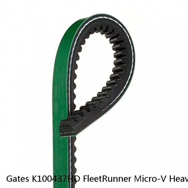 Gates K100437HD FleetRunner Micro-V Heavy Duty V-Ribbed Belt #1 small image