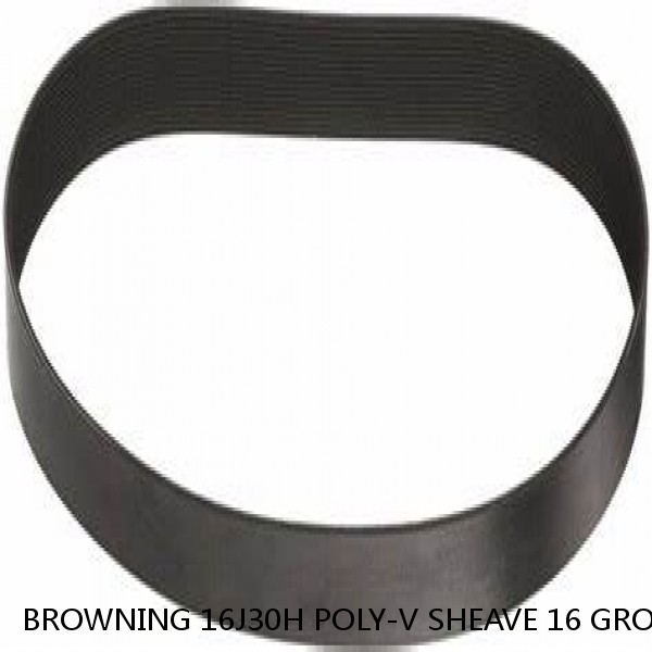 BROWNING 16J30H POLY-V SHEAVE 16 GROOVES 3.0OD 3.0PD 2 9-16ID USES H BUSHING NEW #1 small image